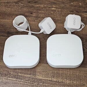 (Set of 2) Amazon Eero Pro Mesh Wifi Router/Extender (2nd gen) B010001